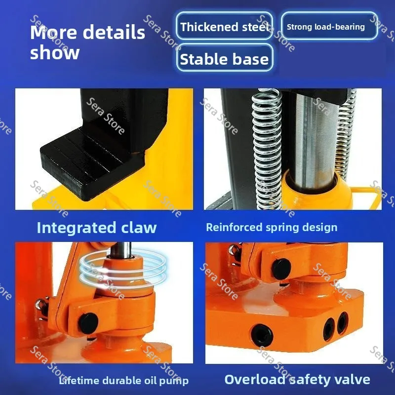 Claw Jack 5 Tons 10 Tons 20t Hand-cranked Vertical Jack Hydraulic Hoist, Duckbill Hand-cranked Jack