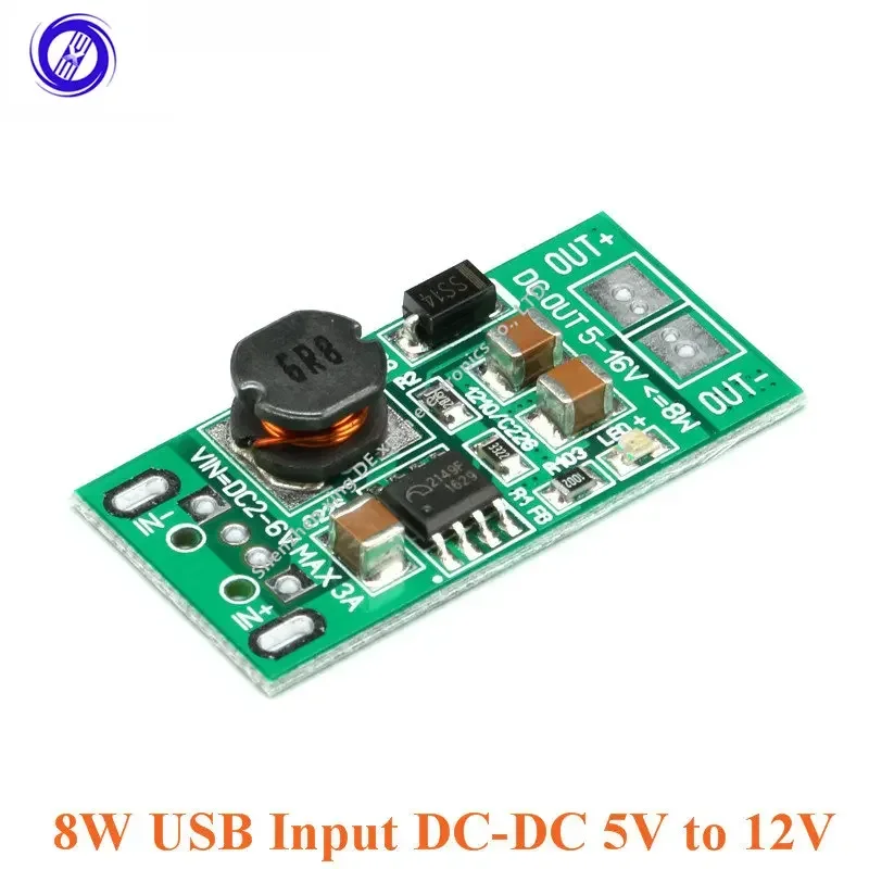 8W USB Input DC-DC 5V to 12V Converter Step Up Module Power Supply Boost Board Module