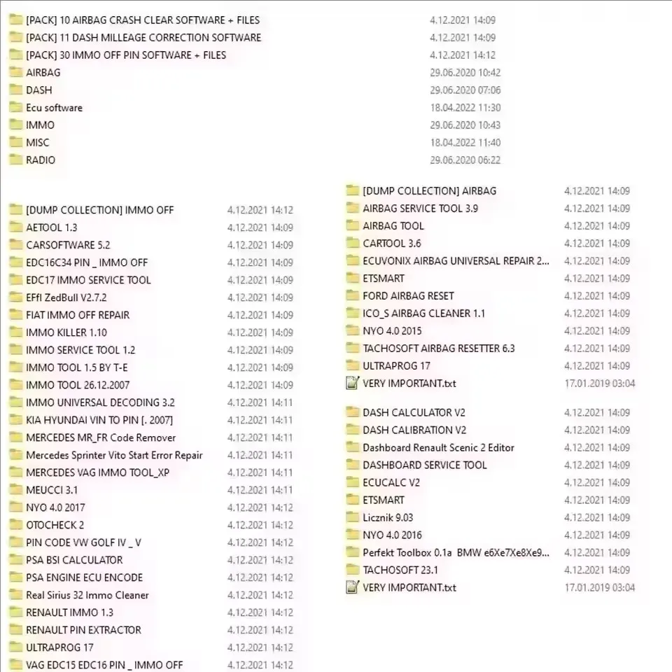 Latest 2024 32GB Package AIRBAG CRASH CLEAR +DASH + DASH MILLEAGE CORRECTION +  IMMO OFF +  IMMO SOFTWARES Download installation