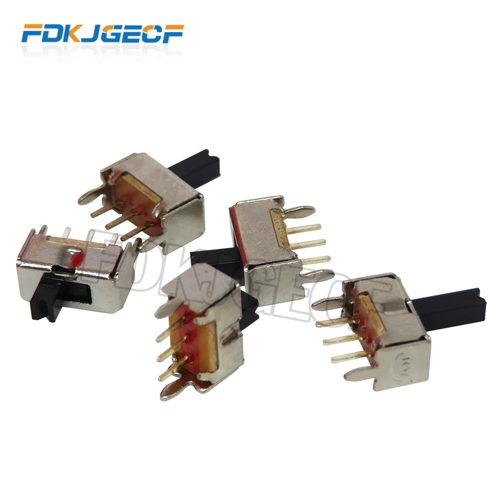 10pcs Toggle switch SS12D07VG2-5/SK12D07VG2-5 small toggle switch with brackethigh Miniature Slide Switch Side Knob