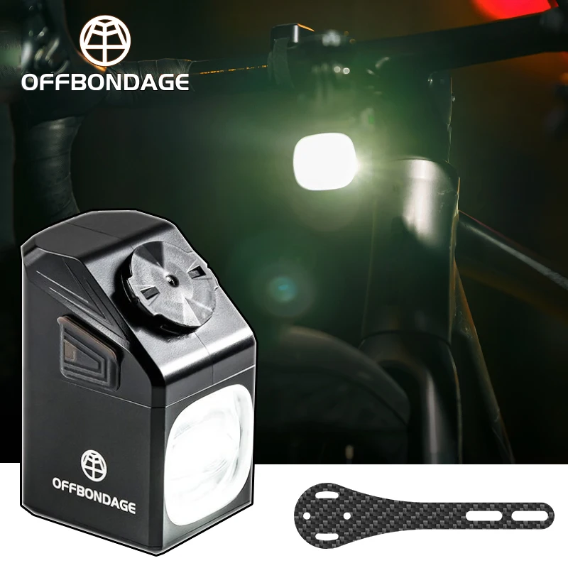OFFBONDAGE Bicycle Light Suspension Headlight Install Mount Waterproof Highlight Front Lamp with Bike Light Holder Accessories