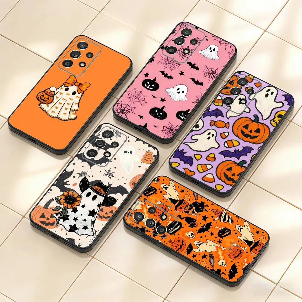Halloween funny Phone Case For Samsung S25,S24,S21,S22,S23,S30,Ultra,S20,Plus,Fe,Note,10,9,5G Black Cover