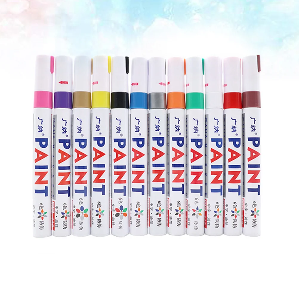 12 Pcs Car Coat Paint Pen Scratch Repair Pens Marker Automotive Touch-up Refinish