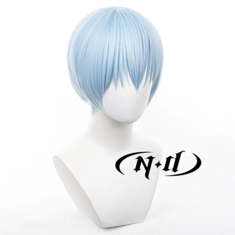 ND Himmel Cosplay perruques Frieren au-delà du fin du voyage Anime Cosplay perruques de cheveux bleus pour Comic Con Coser résistant à la chaleur synthétique