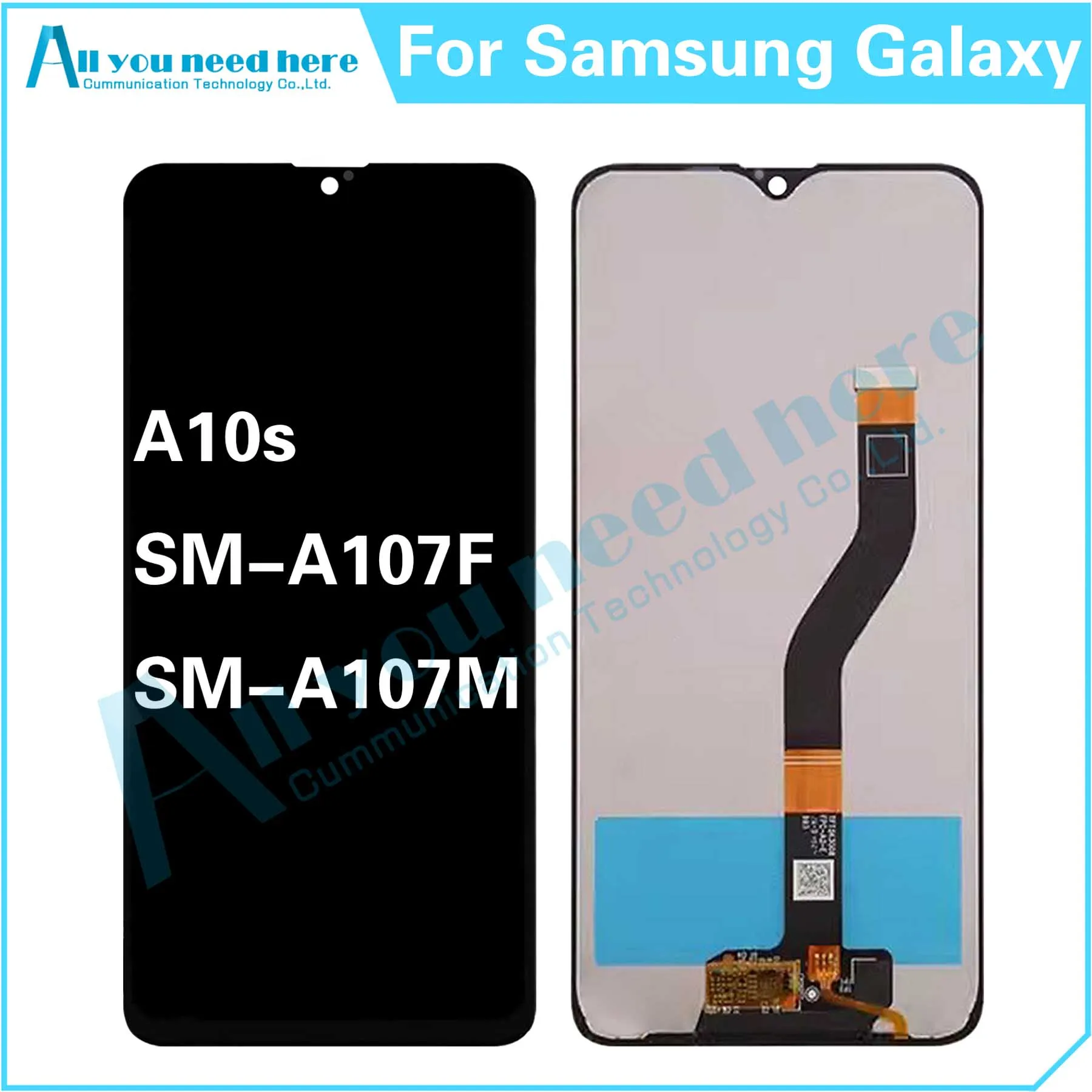 

100% Test For Samsung Galaxy A10s SM-A107 SM-A107F SM-A107M A107 A107F A107M LCD Display Touch Screen Digitizer Assembly