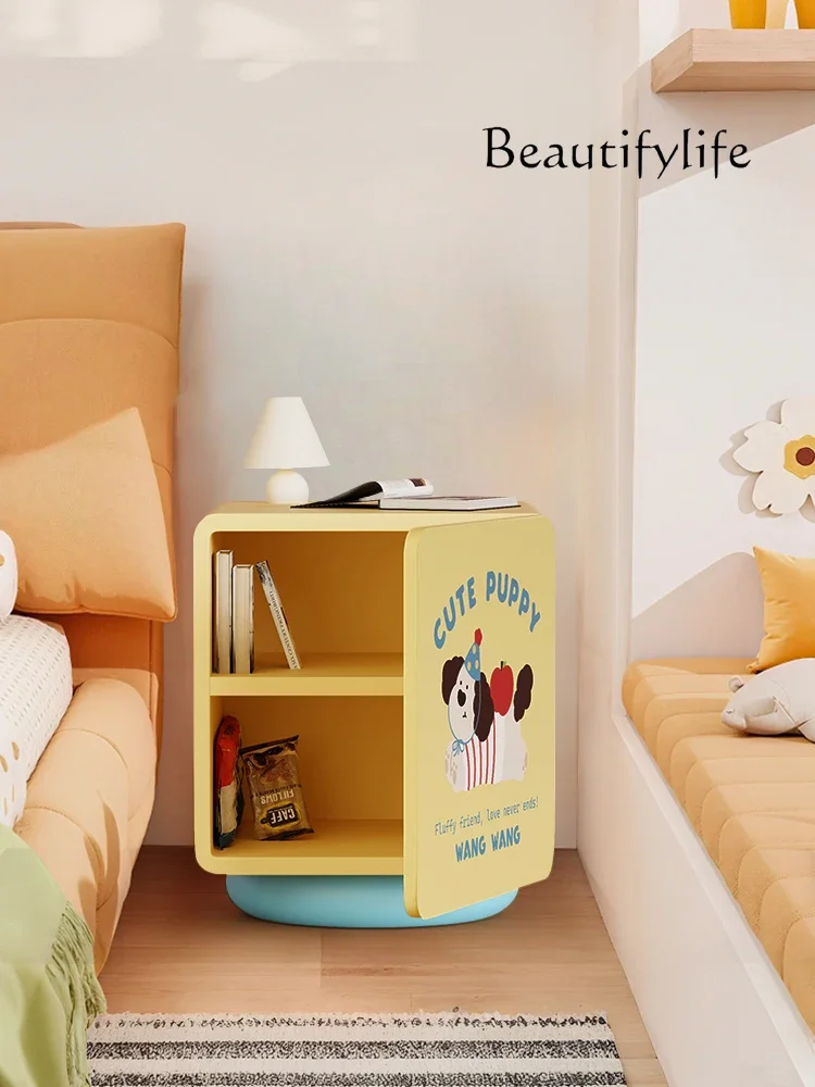 

BJ Dopamine Bedside Table New High-end Light Luxury Bedside Table Cute Locker Creative Cabinet Designer