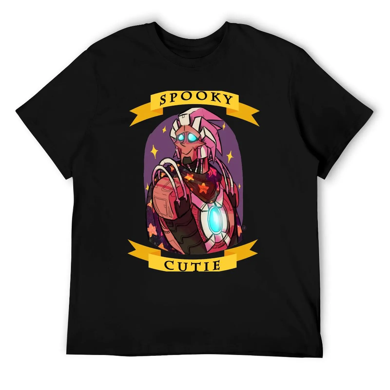 

Футболка Spooky Cutie Necrobot, незаменимая футболка, мужская футболка, дизайнерская мужская футболка, футболка из 100% хлопка