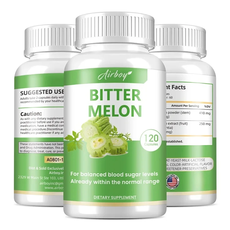 

Bitter Melon Capsules - Blood Sugar Support, Weight Management, Digestive Support, Boosts Circulation and Metabolism