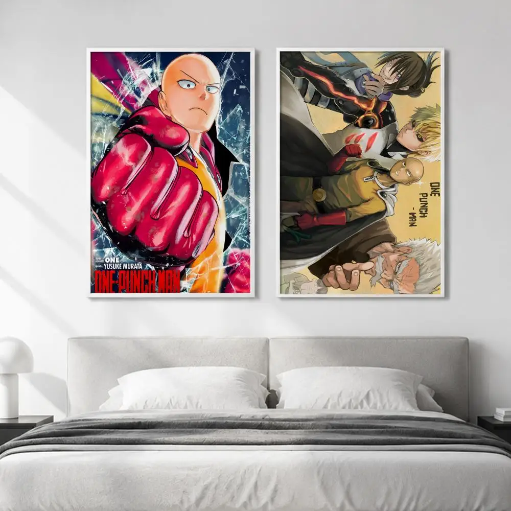 anime O-One-Punch M-Man Poster HighDefinition Eco-Friendly Premium self-adhesive For Living Room Aesthetic Room Decor - view 5