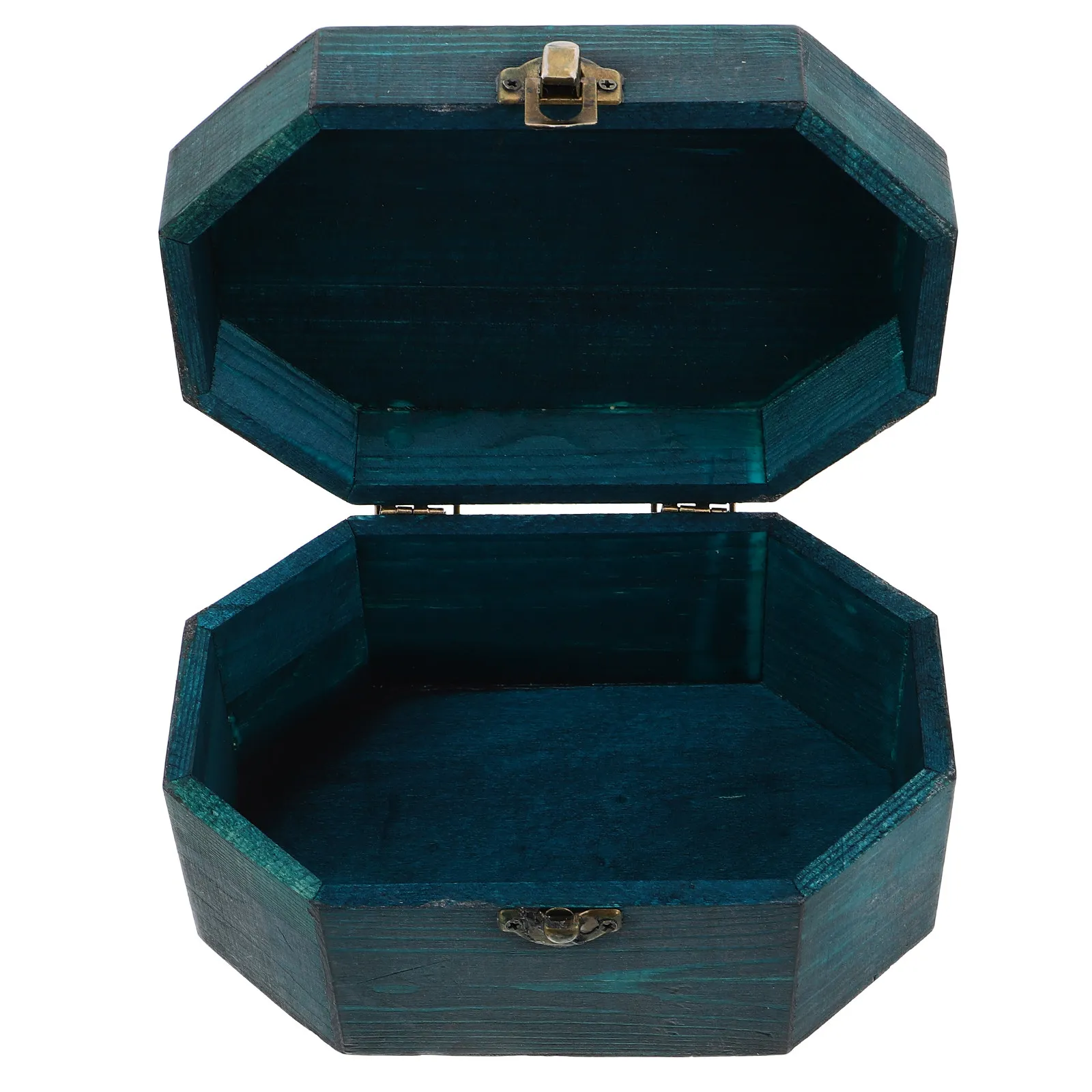 Wood Vintage Jewelry Storage Box Solid Wood Chest Retro Organizer for Necklaces Rings Earrings Trinket Jewelry Holder