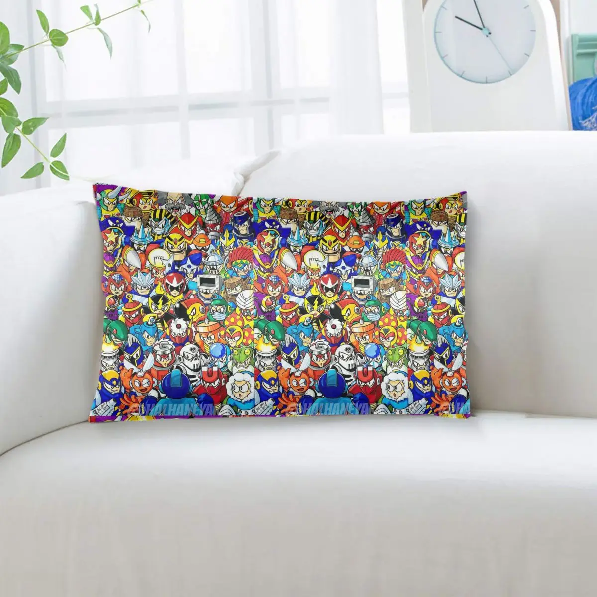 Megaman Video Game Mega Man Rectangle Pillowcase Cushion Cover Decor Bedroom Bed Home Comfort Throw Pillow