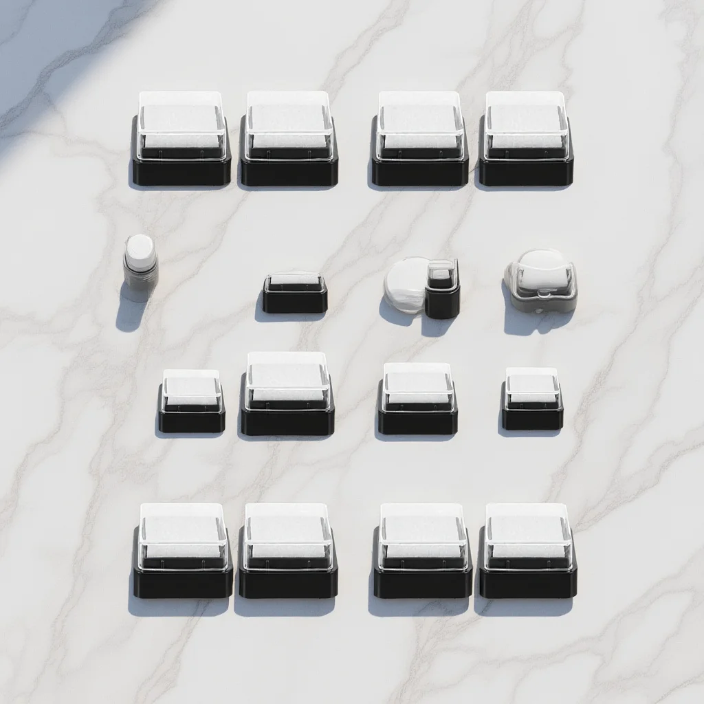 20 قطعة منصات الحبر فارغة مربع Diy بها بنفسك ختم الوسادة لسكرابوكينغ الحرفية صنع قابلة لإعادة الاستخدام بصمة Inkpad متعددة الوظائف الحبر الحرفية #1