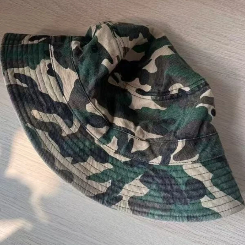 2026 New Camouflage XXL Big Head 64cm Large Size Men's Bucket Hats Plus Size Cotton Bob Panama Fisherman Hat Women 60cm Sun Hats view 3