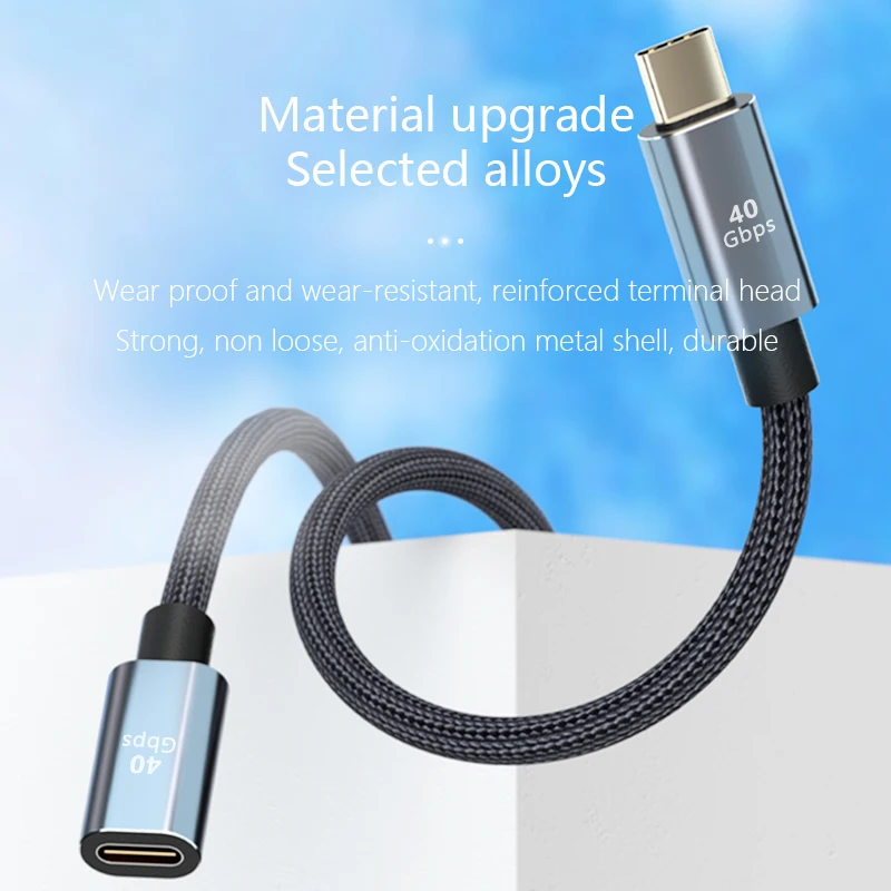 كابل شحن USB إلى Type-C ، شاحن سريع ، نقل بيانات 40Gbps Trans ، 8K للكمبيوتر المحمول Vivo MI ، الأحدث ،