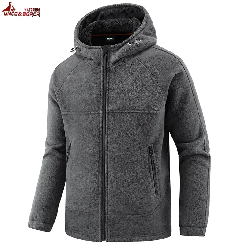 Thick Hooded Softshell Military Winter Jacket Windproof Ski Hiking Outdoor Warm Autumn Camping Coats Fleece Parkas Men Clothing