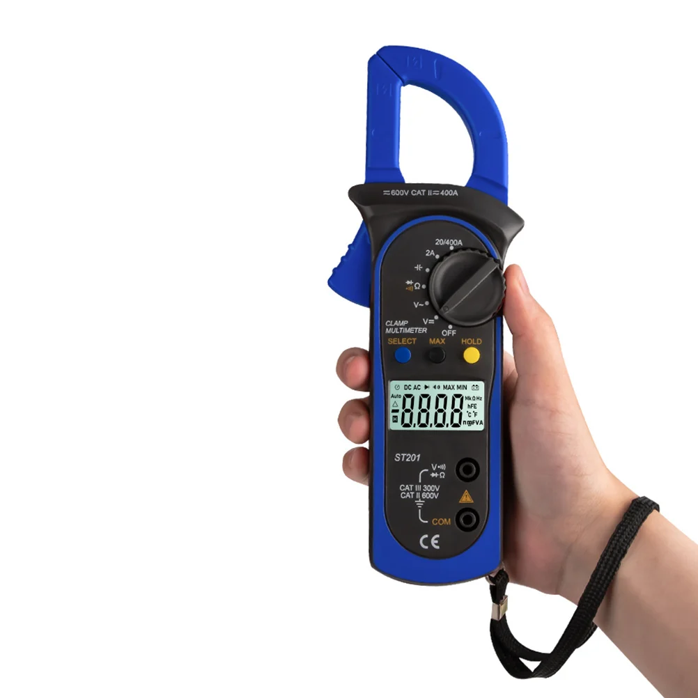 

St201 3 34 Digit Clamp Ammeter High Precision Stable Performance Overload Protection Aaa 15V LCD Display Dc Ac Voltage