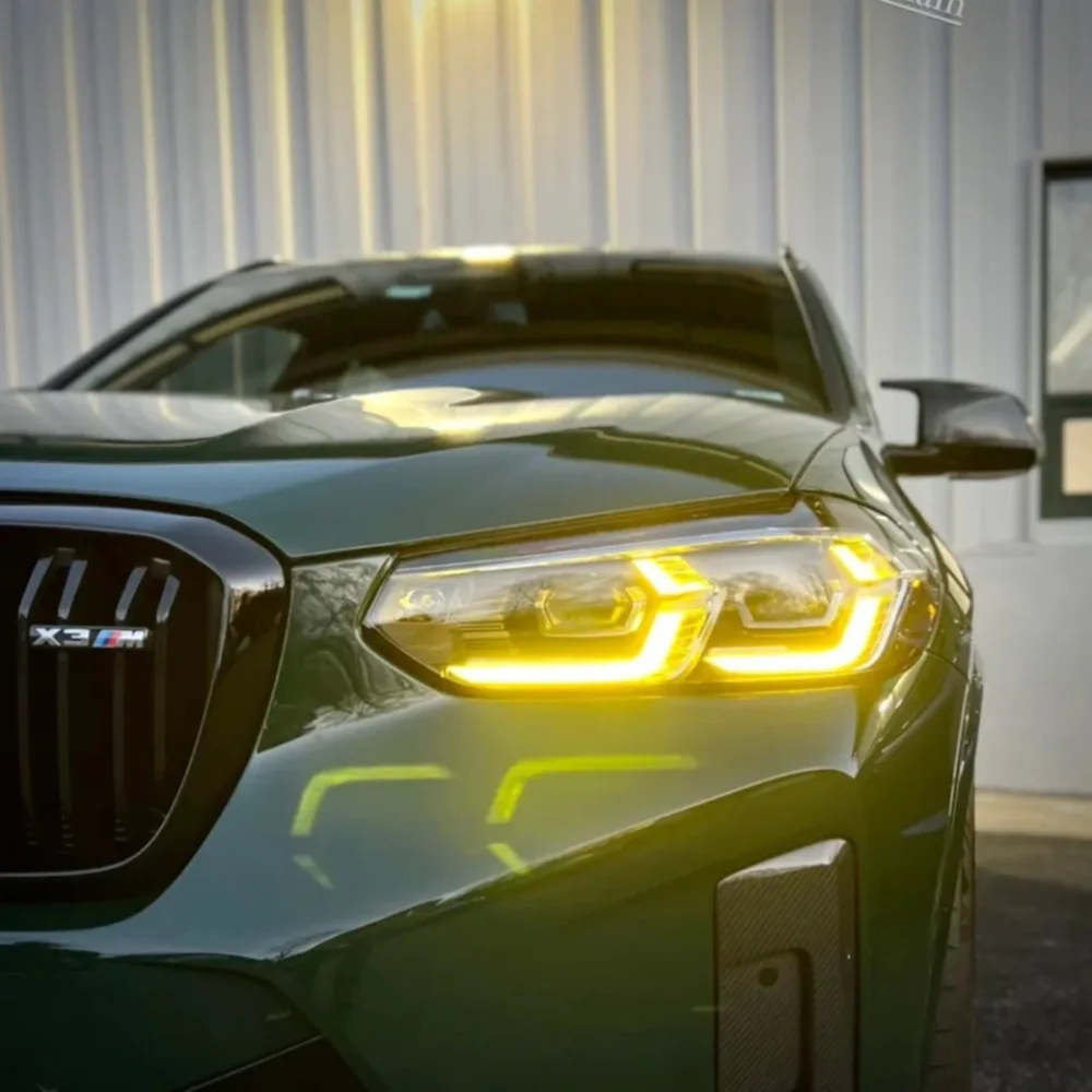 Yellow DRL Daylight Led Boards Bright Agnel Eyes Lightsource For 2022 2023 BMW X3 X4 X3M X4M G01 G02 F97 F98 Laser Headlight