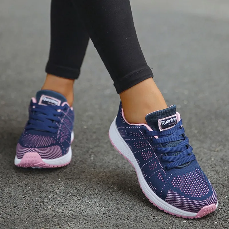 Tênis feminino moda 2025 nova plataforma senhoras sapatos formadores tênis casual mulher rendas até tenis feminino tênis