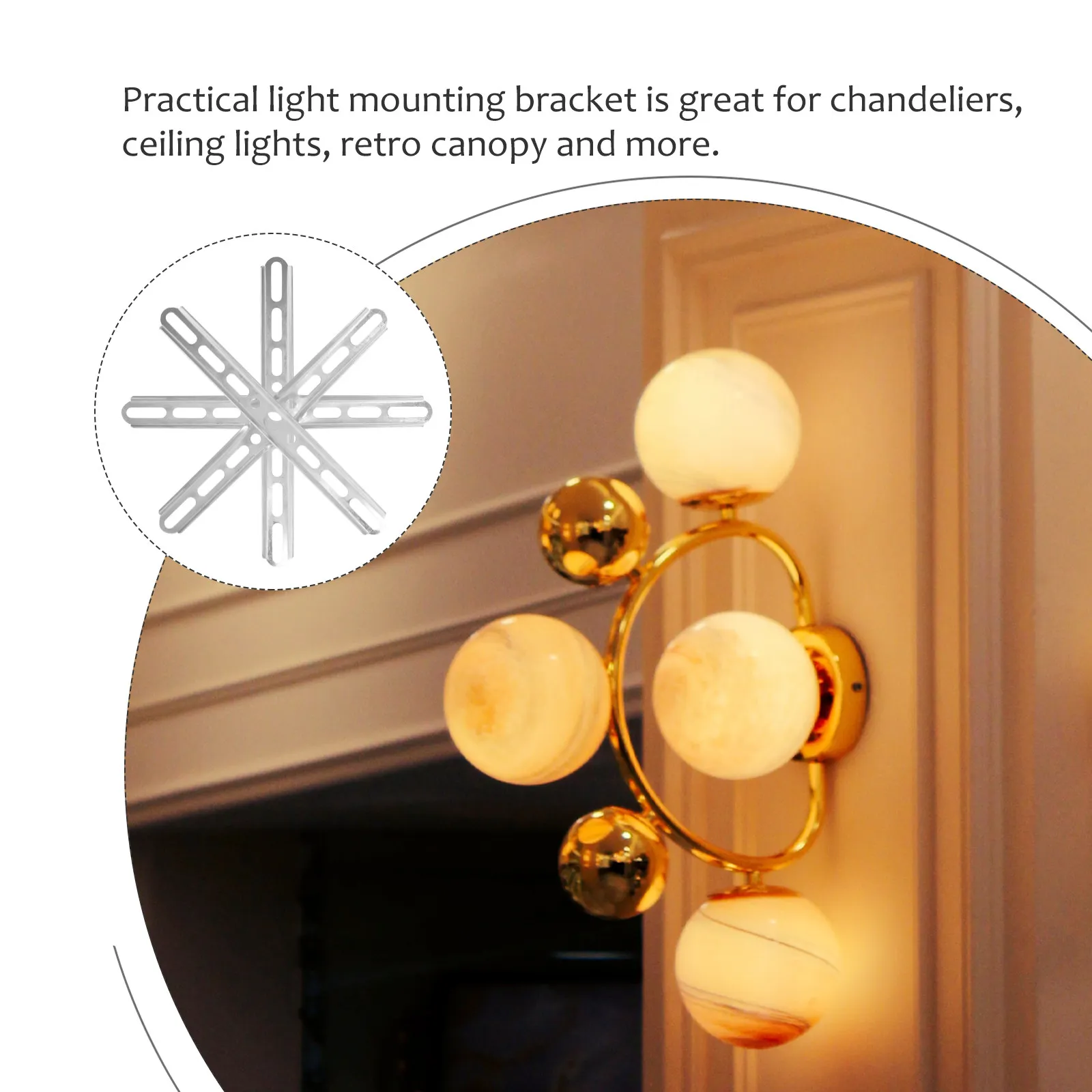 

2 комплекта кронштейнов для крепления светильников на потолок, прочные крепления для ламп, совместимые с люстрами и подвесными светильниками