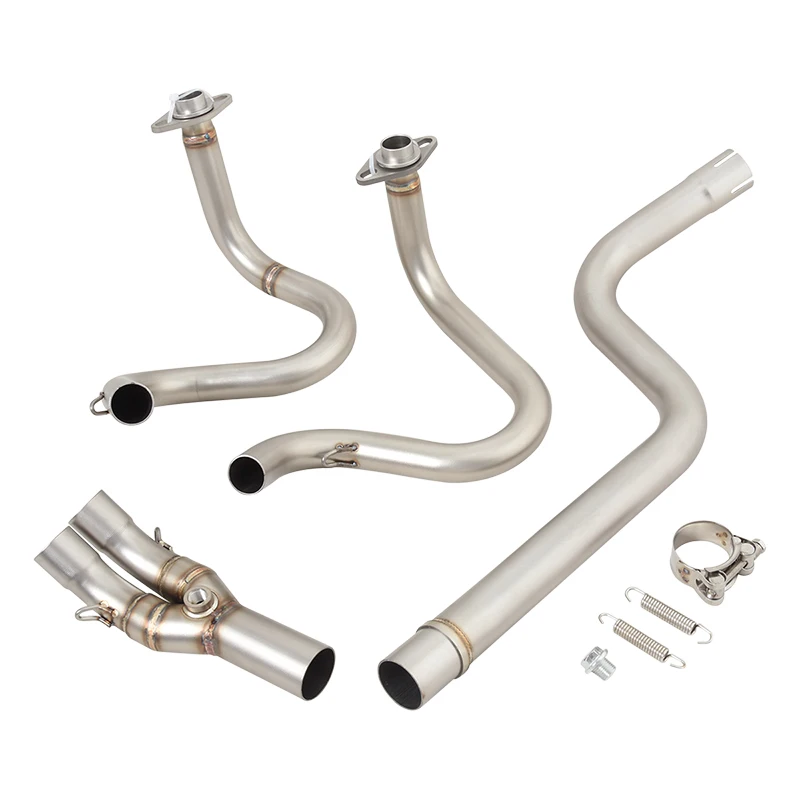 

Header Link Pipe For KAWASAKI VERSYS -X250/-X300 2017-2023 Motorcycle Exhaust Stainless Steel Connect Stock End Tube Muffler