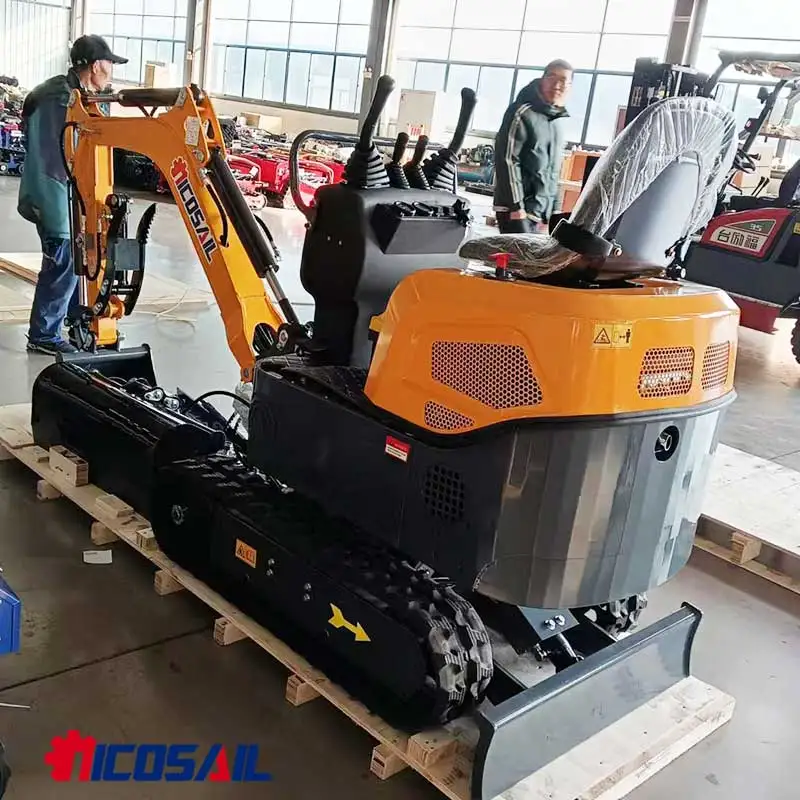 

Ultra-Compact 1.2ton Mini Crawler Excavator - Perfect for Narrow Orchard Rows & Small Yard Construction