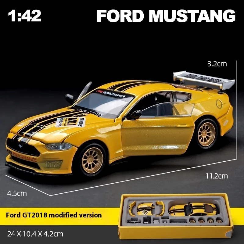 Gulf 1:42 Ford Mustang GT 2018 Assembly Modification Series Alloy
