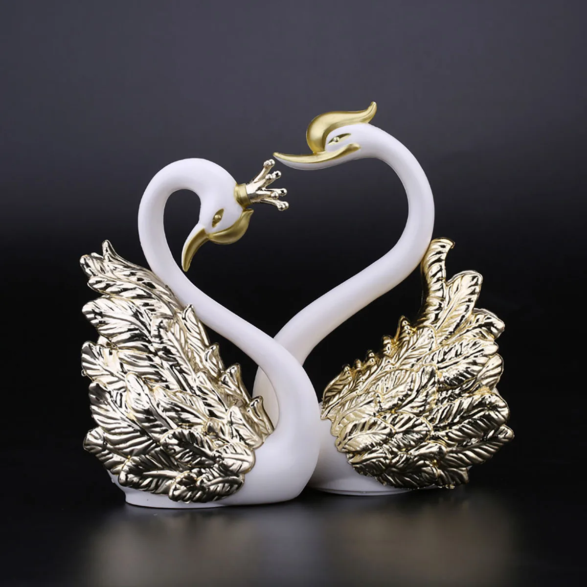 Mini Schwan Paar Modell Figur Sammlerstücke Auto Innen Hochzeitstorte Dekoration Hochzeitsgeschenk für Gäste Wohnaccessoires