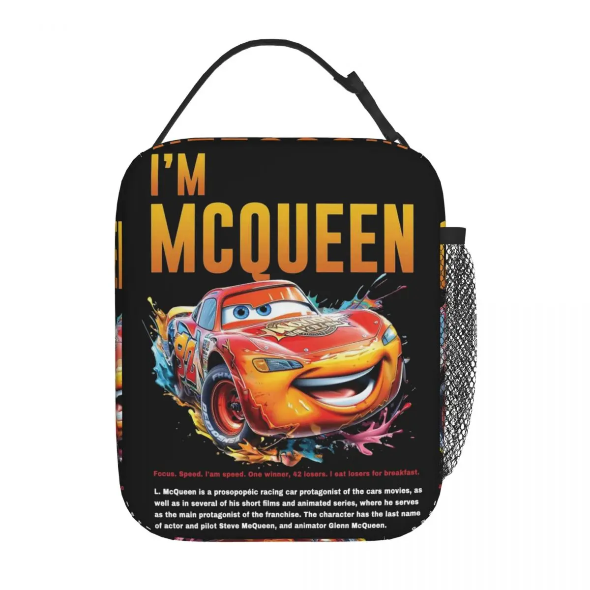 Lightning Mcqueen Sally Thermal Insulated Lunch Bags for Travel Portable Food Bag Container Cooler Thermal Lunch Boxes