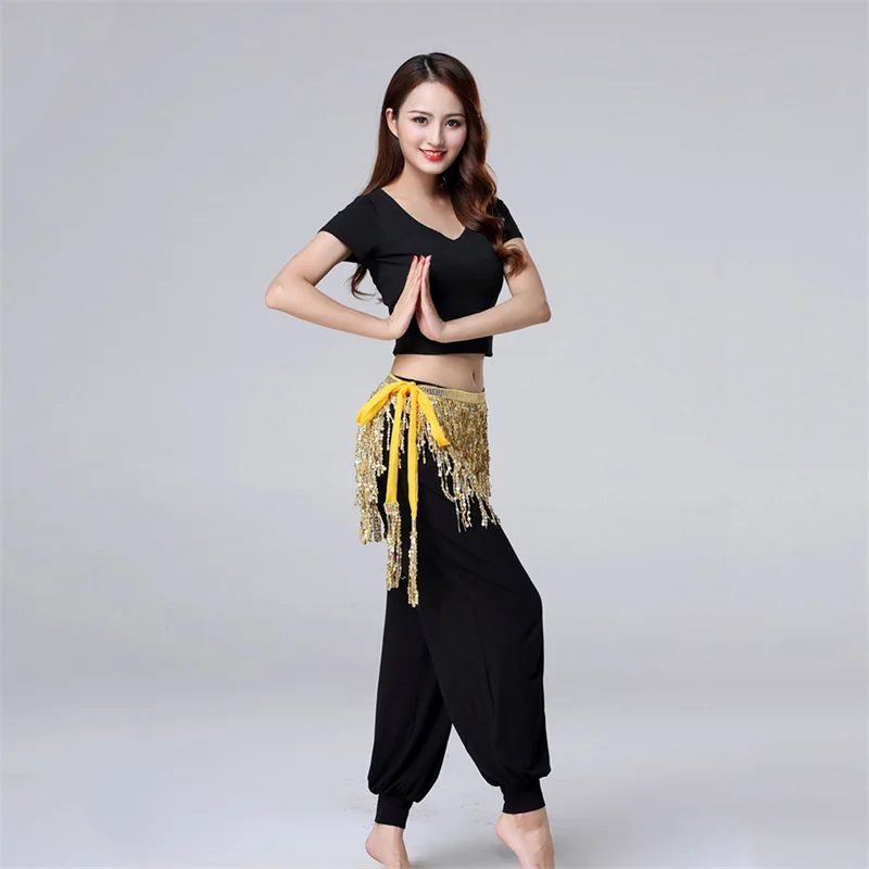 Dans Hippe Rok Pailletten Franje Rok Kwastje Dames Buikdans Hippe Sjaal Accessoires Rave Rok Voor Dames Volwassen Danskleding