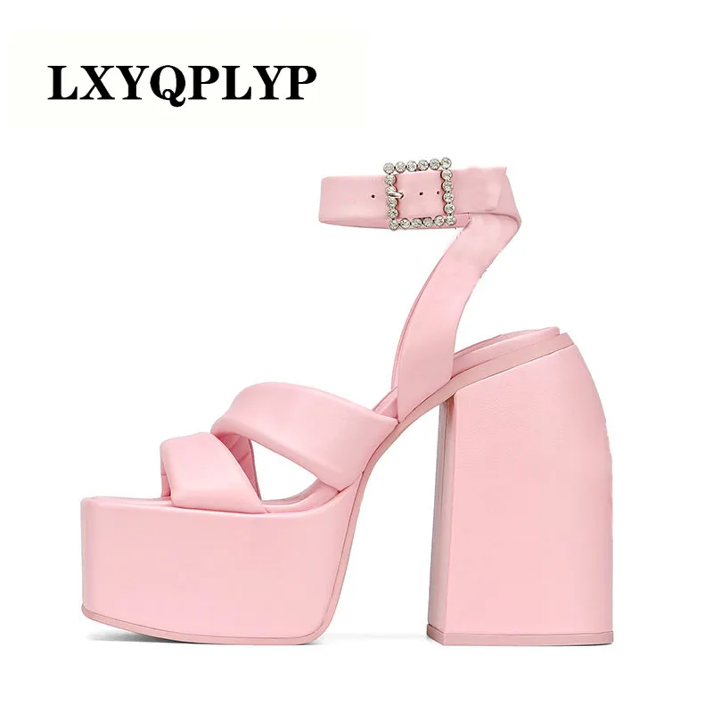 New Summer Fashion Women Sandals Sexy High Heels Platform Dress Party Wedding Gladiator Sandals Shoes Woman Pumps Big Size 43