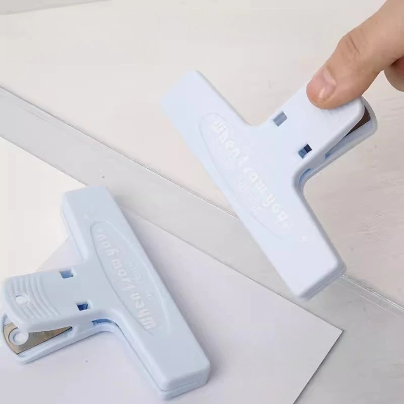 Ins Style High Aesthetic Retro Color Stationery Clip Non Magnetic High End Long Tail Clip Student Plastic Clip Letter Versatile image 5