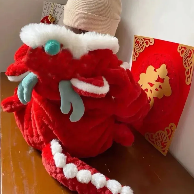 

COSda@Chinese Style Outfit for Children, Traditional Chinese New Year Outfit, Red Hanfu, Dragon Romper