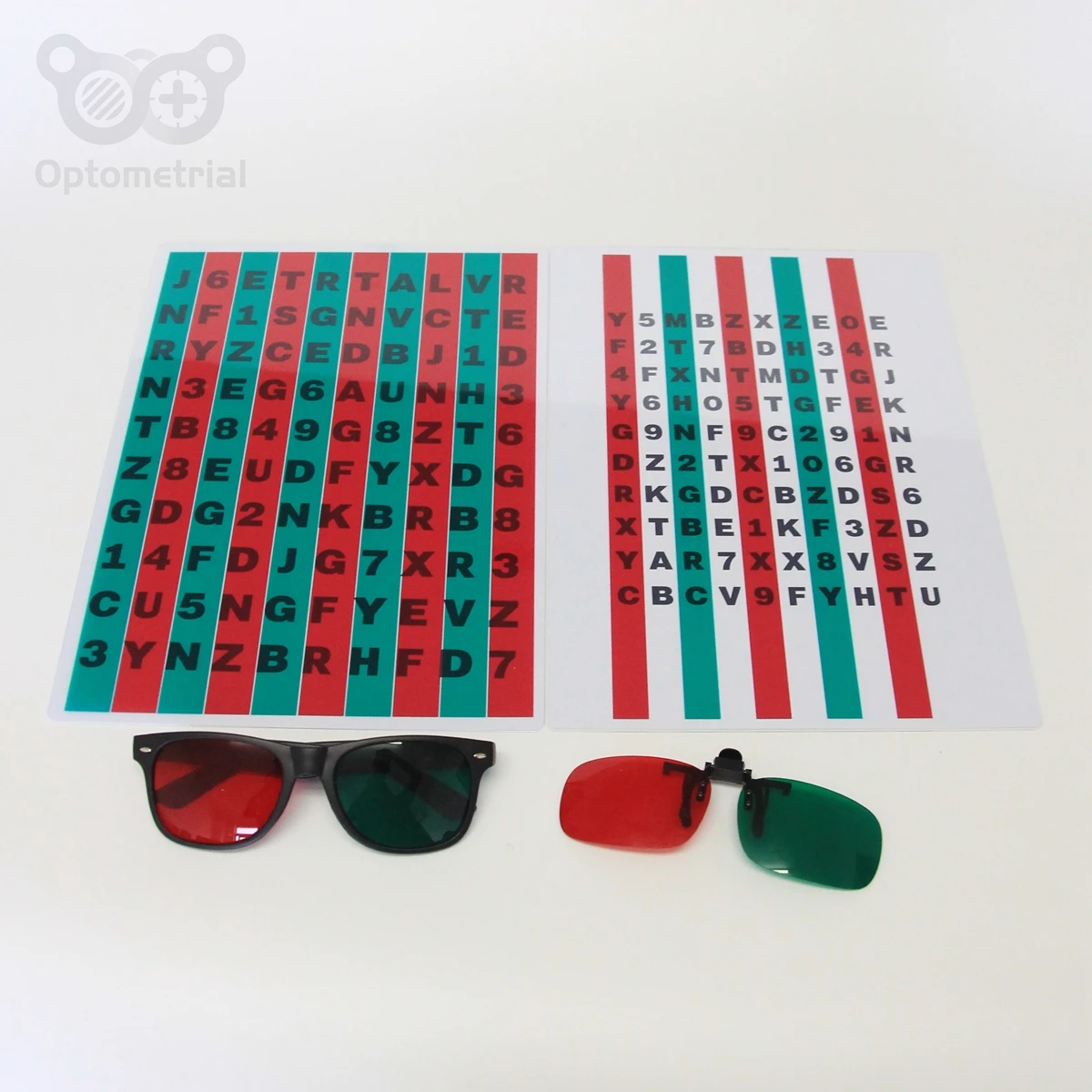 PVC Made Red/Green Reading Unit With Reader Inside| Low Vision Anti Surpress | Low Vision Therapy