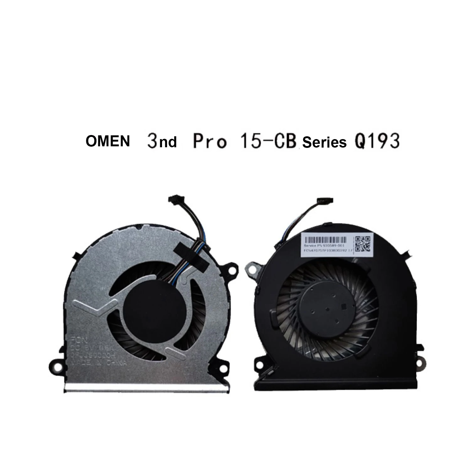 Genuine Laptop Cooler CPU GPU ventilador de refrigeração para HP OMEN 2/3/4/5 TPN-Q173 Q174 Q193 Q194 Q195 Q211