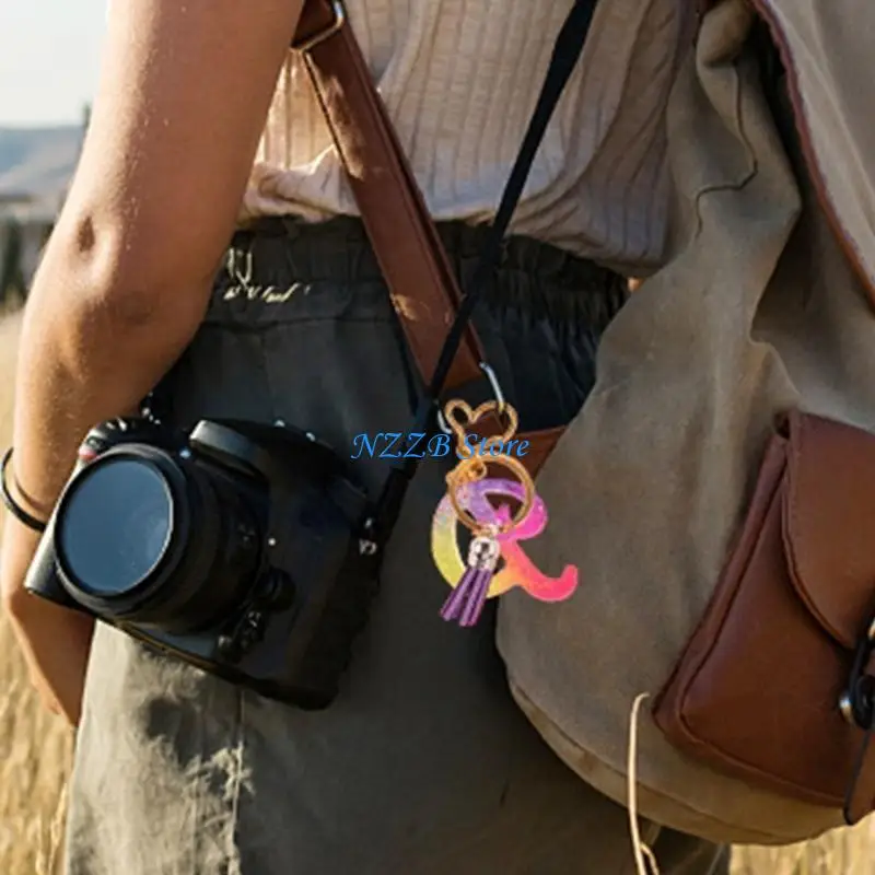 

T21F English Pendant Keychain Silicone Mold with Hole Keyring Pendant Handmade Mold Halloween Gift Jewelry