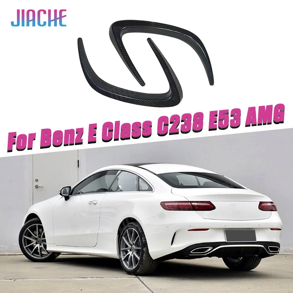 

Задний бампер из углеродного волокна, разделители губ для Benz E Class C238 Coupe Sport E53 AMG 2021-2023, задние канавки, накладки для стайлинга автомобилей