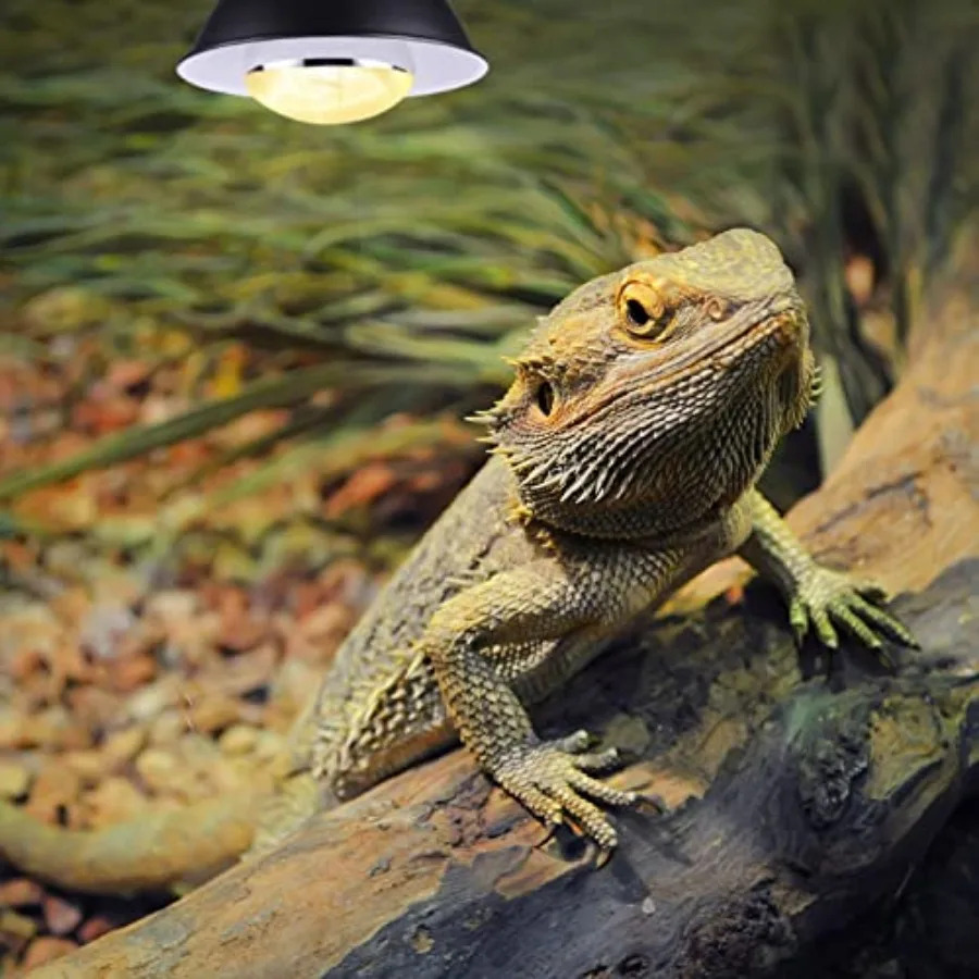 100W UVB UVA Reptile Light, Reptile Heat Lamp Basking Bulb for Bearded Dragon, UVB Bulb Basking Light for Reptiles…