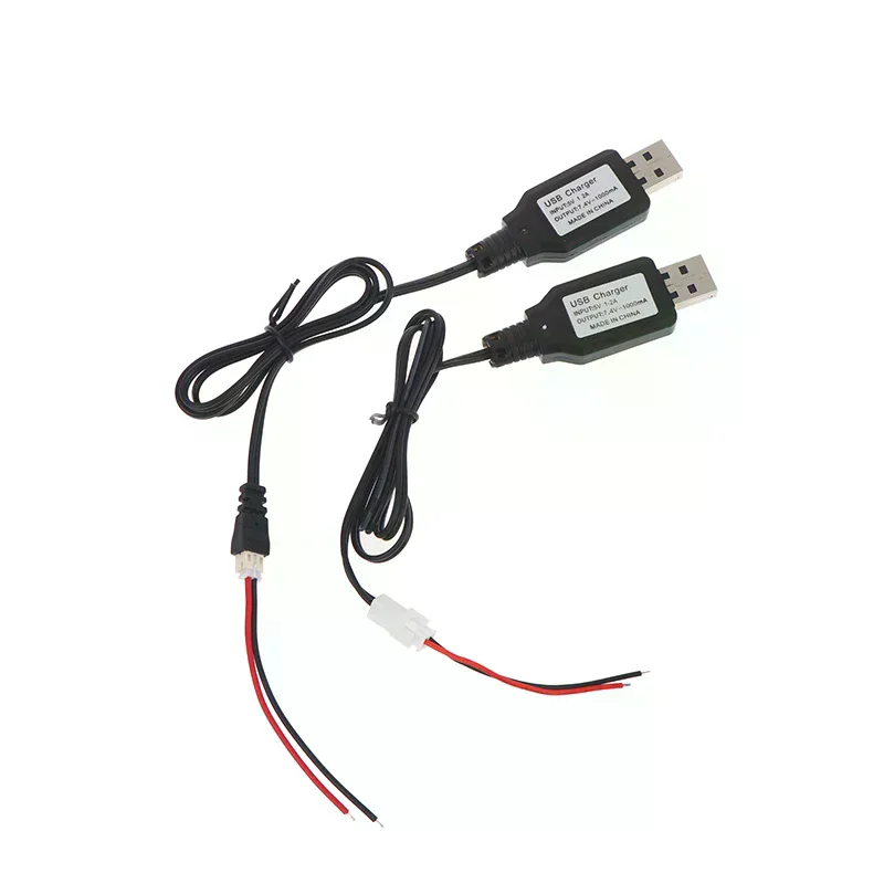 7.4v (3.7v X2) USB Charger Cable SM-4P Li-ion Battery Electric Forward/Reverse RC Toys Car Boat USB Charger