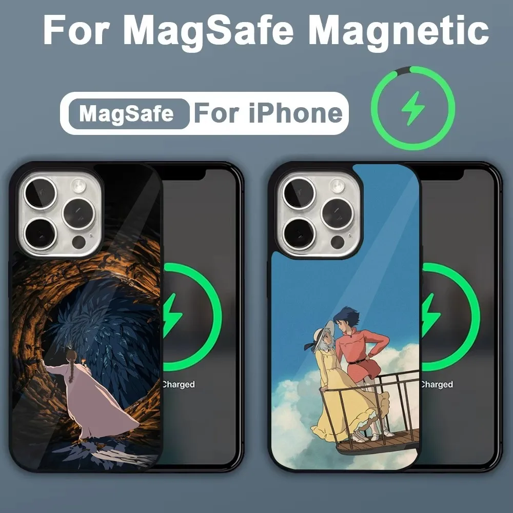 

Anime M-Moving-C-Castle Phone Case For iPhone 16,15,14,13,12,11,Plus,Pro,Max,Mini Magsafe Magnetic Wireless Charging