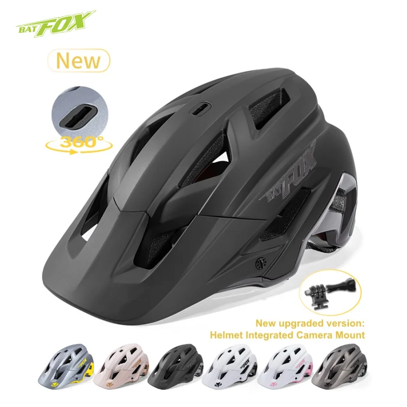 

BATFOX 2026 Mountain Bike Helmet Upgraded Liner with Exclusive Design Camera Mount Included Cycling Helmet MTB casco bici MA092
