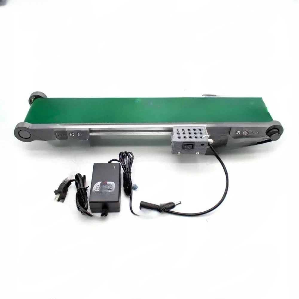 DC 12V Electric Desktop Conveyor Belt Technology Production Elevator Model Friction Experiment Device Speed Adjustable 0-116RPM