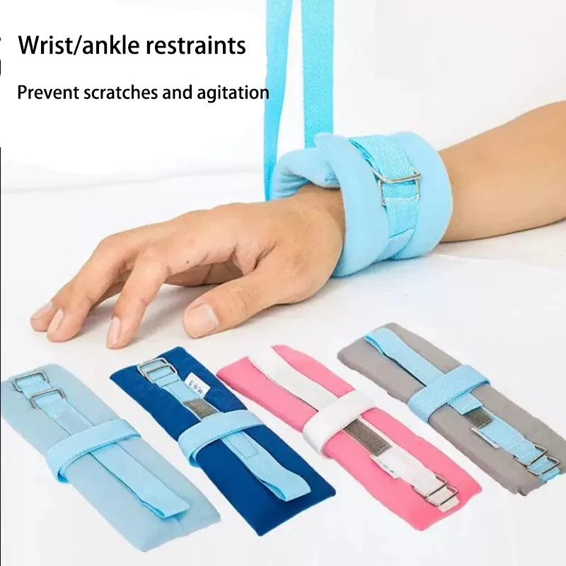 Medical Limb Adjustab Restraint Strap For Fixation And Rehabilitation Ldeal For Bedridden Patients With Wrist And Ankle Injuries