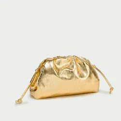 Women's bag 2024 new golden cloud bag size woven dumpling bag hand bag single shoulder oblique cross bag women's bag