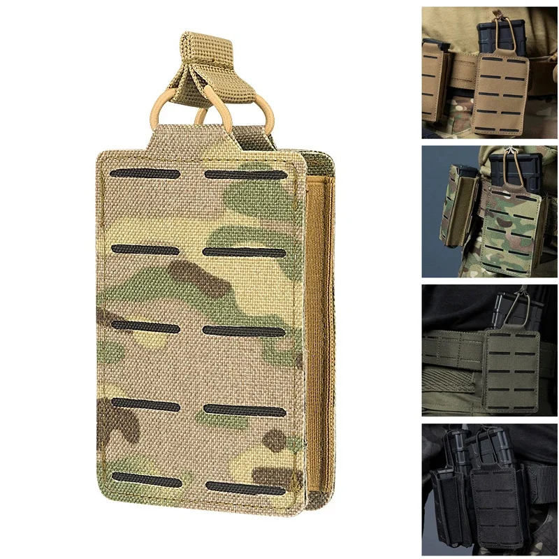 

MOLLE одиночный подсумок для журналов, подсумок для винтовки, 5,56 мм, подсумок для журналов для M4 M14 M16 AR-15, охотничий держатель для магнитов с открытым верхом