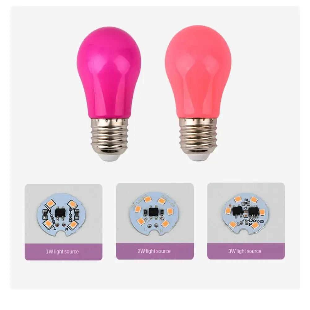 Hot Flashlight Lamparas Colorful Light LED Bulb E27 ABS Lamp