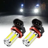 2PCS Car H8 H11 led 5630 33SMD Fog Lamp Bulb 12V for Nissan Micra leaf teana note almera classic Qashqai Pulsar Micra Juke