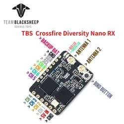 Oryginalny TBS zespół BlackSheep Crossfire różnorodność Nano 915/868Mhz odbiornik RX CRSF daleki zasięg drony FPV