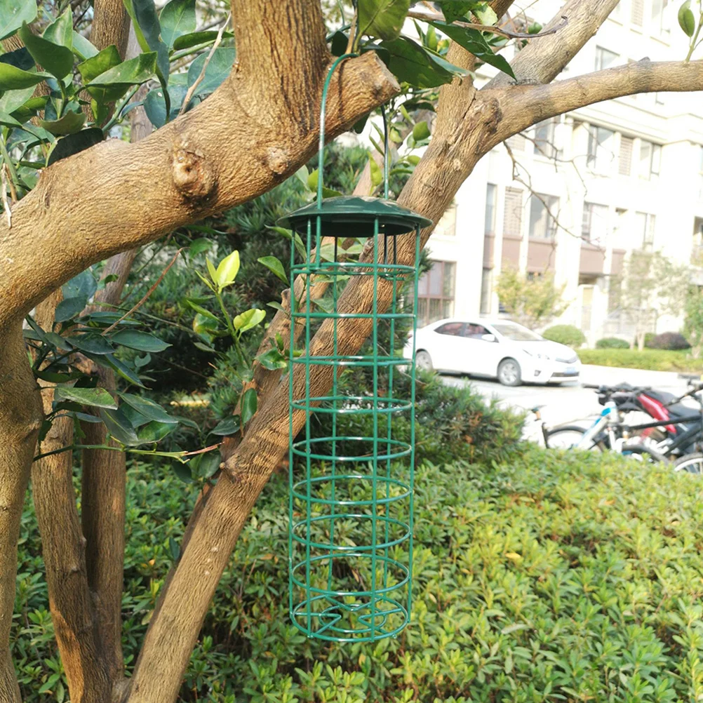 

3Pcs Outdoor Bird Feeder Hanging Plastic Feeding Container for Garden Backyard Bird Feeding Tool Weather Resistant