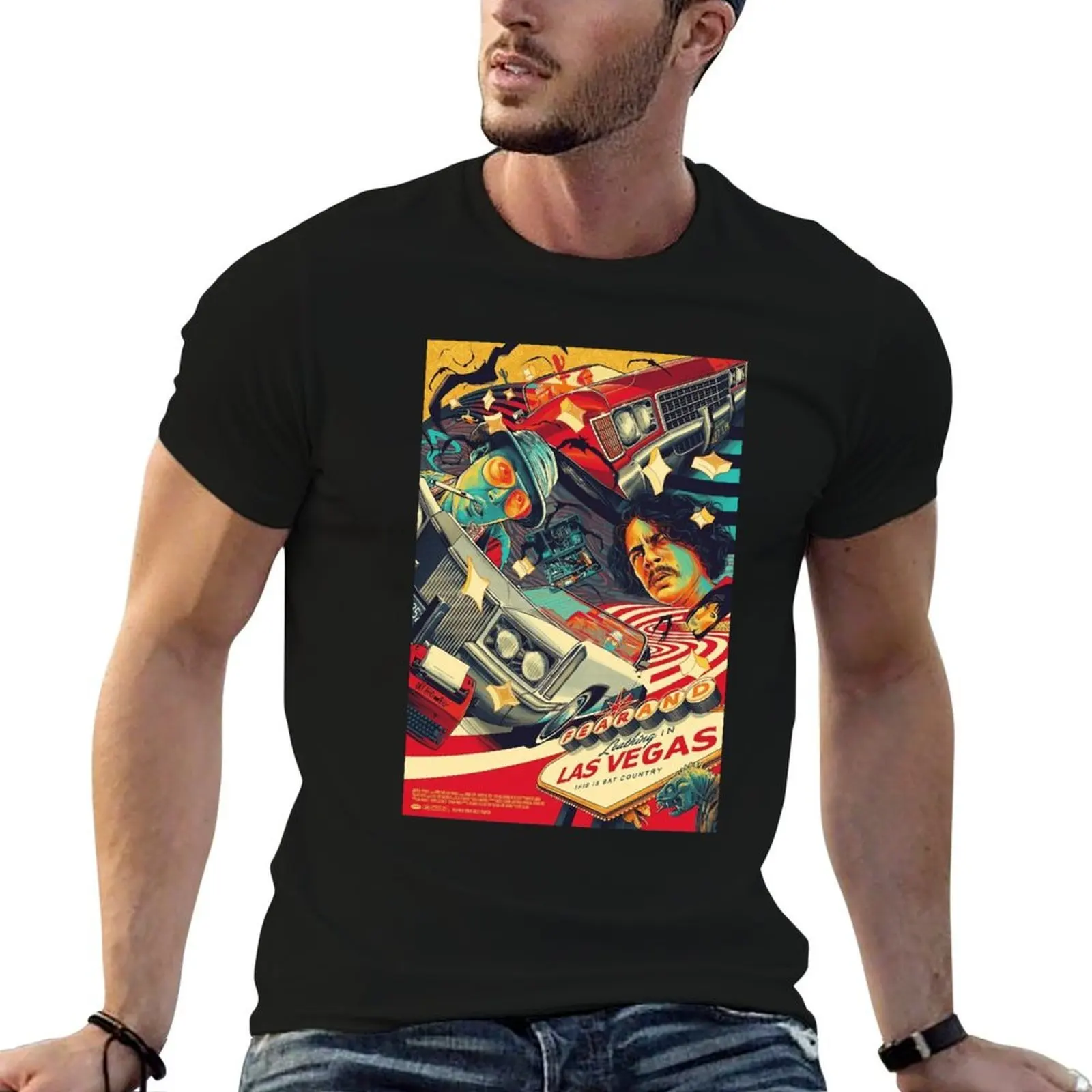 Fear And Loathing In Las Vegas. T-Shirt oversized anime shirt sweat shirts, men