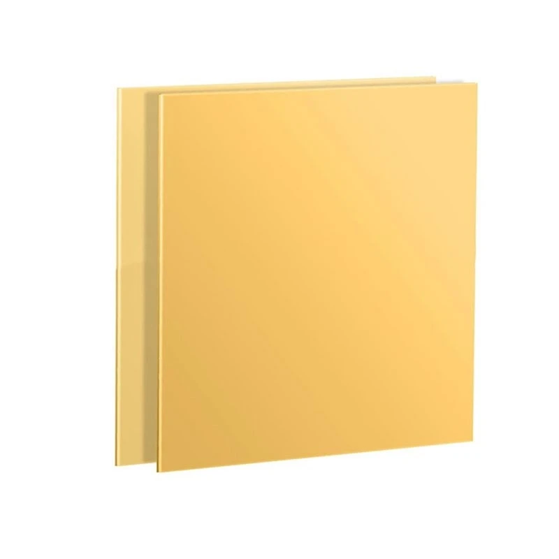 Brass Plate 1Mm Thickness 100X100mm CNC Frame Model Mould Cutting Brass Sheet DIY Construction Brass Pad